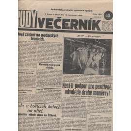 Rudý večerník (12.7.1929) - staré noviny, 1. republika