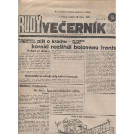 Rudý večerník (18.10.1929) - staré noviny, 1. republika