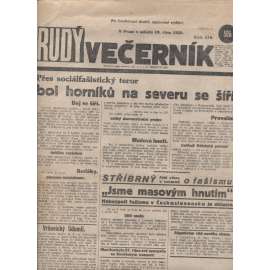 Rudý večerník (19.10.1929) - staré noviny, 1. republika