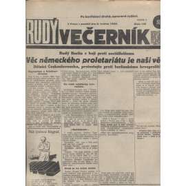 Rudý večerník (6.5.1929) - staré noviny, 1. republika