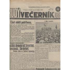 Rudý večerník (9.5.1929) - staré noviny, 1. republika