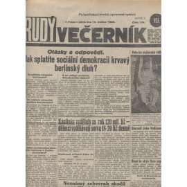 Rudý večerník (10.5.1929) - staré noviny, 1. republika