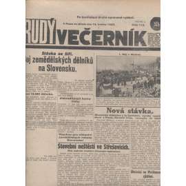 Rudý večerník (15.5.1929) - staré noviny, 1. republika