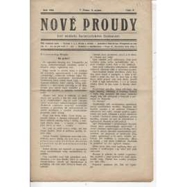 Nové proudy (4.8.1923) - staré noviny, 1. republika