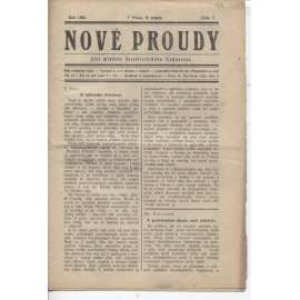 Nové proudy (8.8.1923) - staré noviny, 1. republika