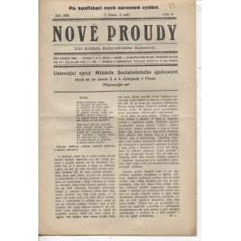 Nové proudy (5.9.1923) - staré noviny, 1. republika