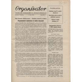 Organisátor (1.10.1947) - staré noviny (Věstník pro funkcionáře Čs. sociální demokracie)