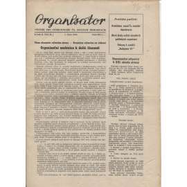 Organisátor (1.10.1947) - staré noviny (Věstník pro funkcionáře Čs. sociální demokracie)