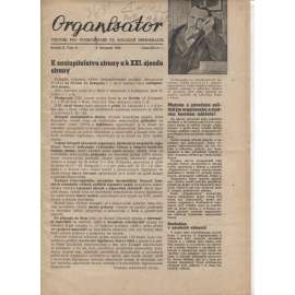 Organisátor (8.11.1947) - staré noviny (Věstník pro funkcionáře Čs. sociální demokracie)