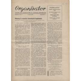 Organisátor (1.2.1947) - staré noviny (Věstník pro funkcionáře Čs. sociální demokracie)