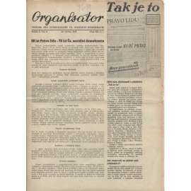 Organisátor (20.6.1947) - staré noviny (Věstník pro funkcionáře Čs. sociální demokracie)