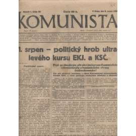 Komunista (8.8.1929) - staré noviny, 1. republika