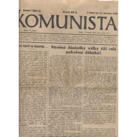 Komunista (11.7.1929) - staré noviny, 1. republika