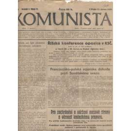 Komunista (13.6.1929) - staré noviny, 1. republika (pošk.)