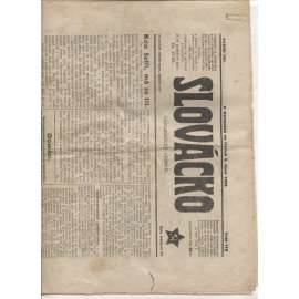 Slovácko (5.10.1922) - staré noviny, 1. republika