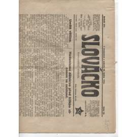 Slovácko (28.1.1922) - staré noviny, 1. republika