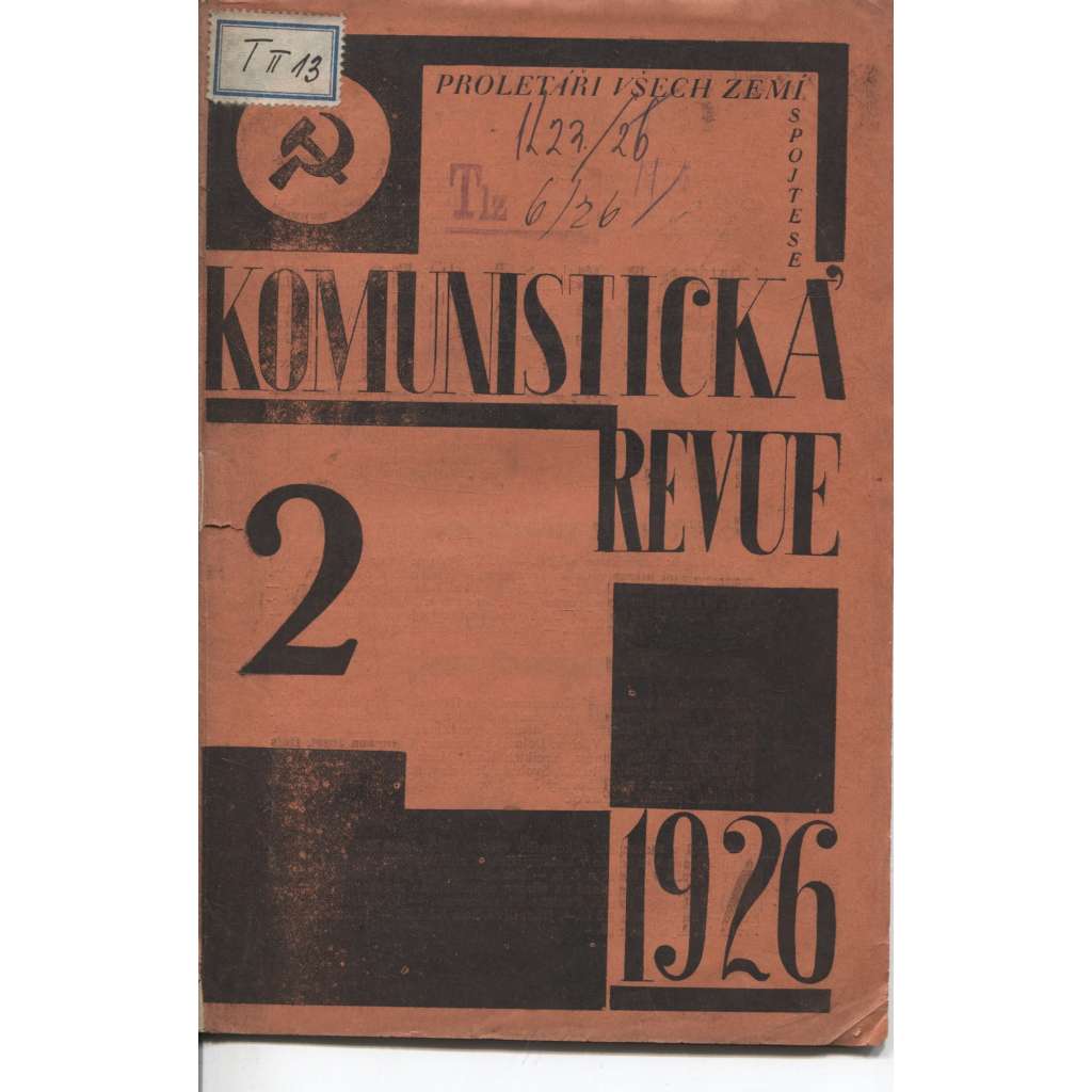 Komunistická revue, ročník III., číslo 2 (15.1.1926) - 1. vydání před cenzurou s cenzurními zásahy (komunistická literatura)