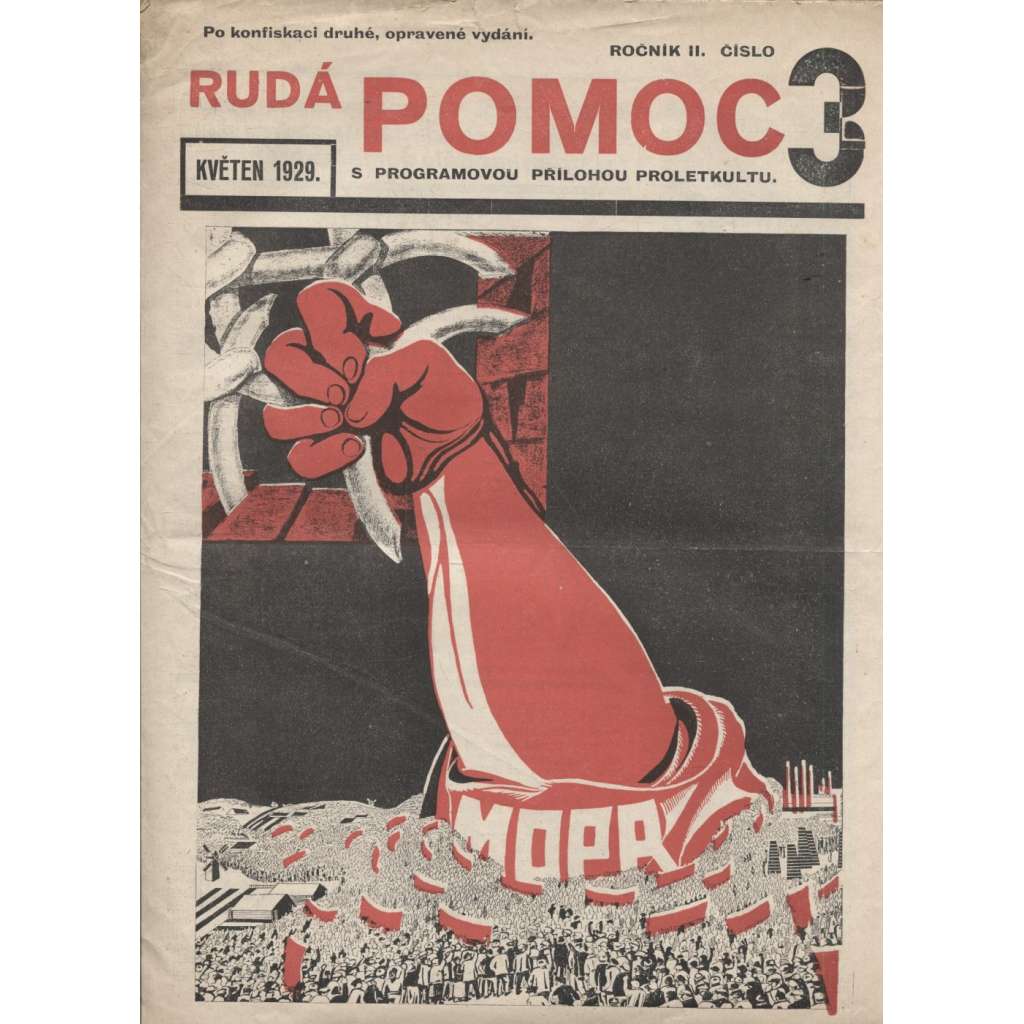 Rudá pomoc, ročník II., číslo 3/1929 - staré noviny, 1. republika