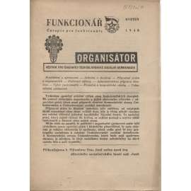 Funkcionář, 5/1948. Organisátor (Věstník pro činovníky  Čs. sociální demokracie) - staré noviny