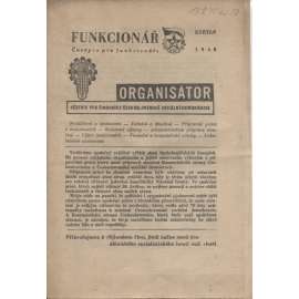 Funkcionář, 5/1948. Organisátor (Věstník pro činovníky  Čs. sociální demokracie) - staré noviny