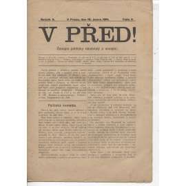 V před! Ročník V., číslo 2 (10.2.1901). Časopis politicky neodvislý a sociální - staré noviny