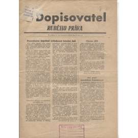 Dopisovatel Rudého práva (1.7.1950) - staré noviny