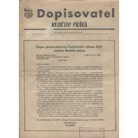 Dopisovatel Rudého práva (6.9.1950) - staré noviny