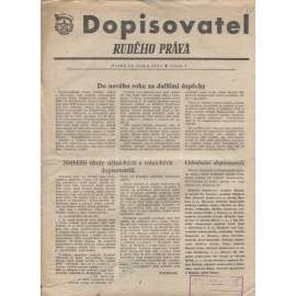 Dopisovatel Rudého práva (31.1.1951) - staré noviny (pošk.)