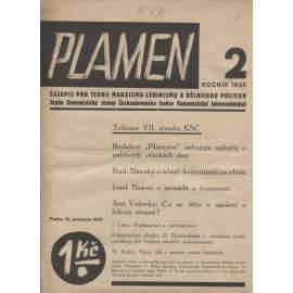 Plamen. Časopis pro teorii Marxismu-Leninismu a dělnickou politiku (16.12.1935) - staré noviny, 1. republika