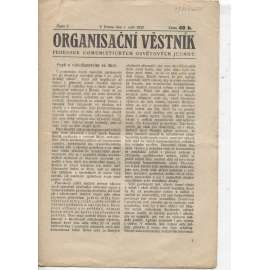 Organisační věstník. Federace komunistických osvětových jednot (1.9.1922) - staré noviny, 1. republika