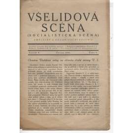 Všelidová scéna (Socialistická scéna). Umělecký a organisační věstník (červen 1922)