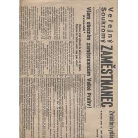 Veřejný - soukromý zaměstnanec (5.9.1934) - 1. republika, staré noviny