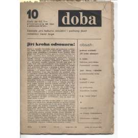 DOBA. Časopis pro kulturní, sociální i politický život (8/1934) - staré noviny, 1. republika