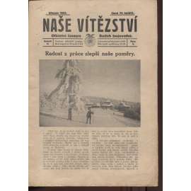 Naše vítězství, ročník II., číslo 3/1922. Oficielní časopis Božích bojovníků (staré noviny, 1. republika)