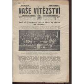 Naše vítězství, ročník II., číslo 5/1922. Oficielní časopis Božích bojovníků (staré noviny, 1. republika)