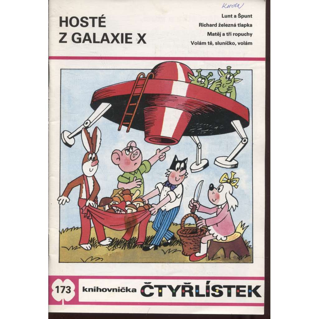 Čtyřlístek, č. 173. Hosté z galaxie X