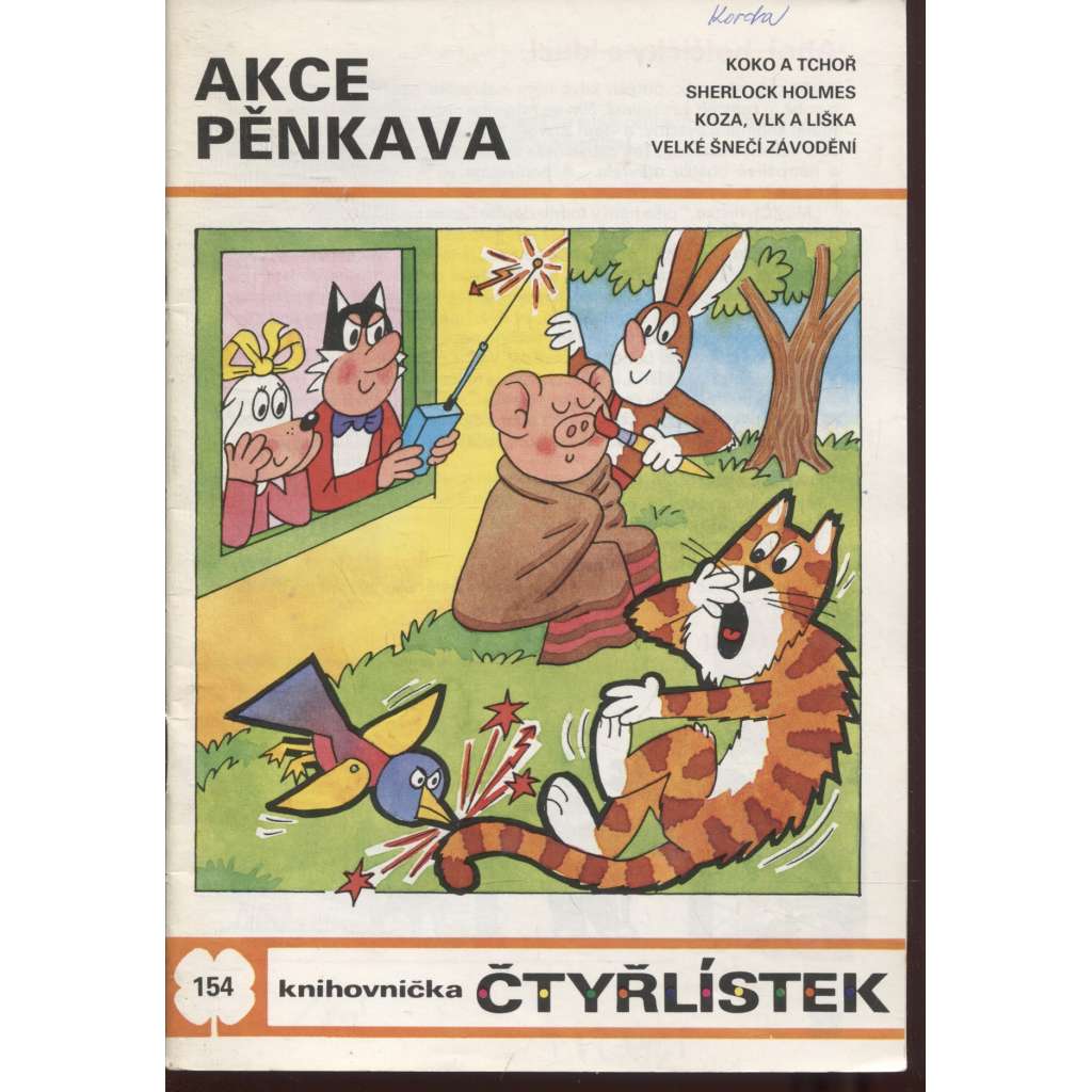 Čtyřlístek, č. 154. Akce pěnkava