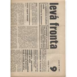 Levá fronta, číslo 9. (22.1. 1931) - staré noviny, 1. republika