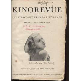 Kinorevue - ilustrovaný filmový týdeník, ročník IV., číslo 1-52/1937-1938 (film, kino) - I. a II. pololetí (2 v 1)