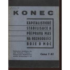 Konec kapitalistické stabilisace a příprava mas na rozhodující boje o moc (komunistická literatura)