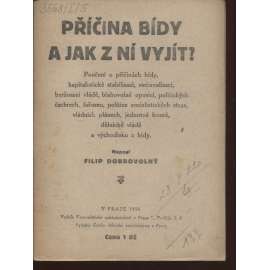 Příčina bídy a jak z ní vyjít? (komunistická literatura, levicová literatura)