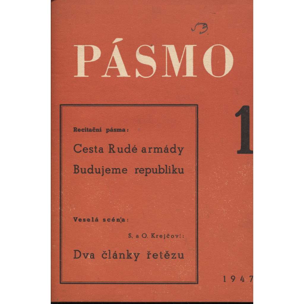 Pásmo 1. Cesta Rudé armády / Budujeme republiku (komunistická literatura)