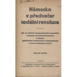 Německo v předvečer sociální revoluce (komunistická literatura, levicová literatura)