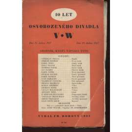 10 let Osvobozeného divadla, Voskovec a Werich (kresby Adolf Hoffmeister) - Osvobozené divadlo