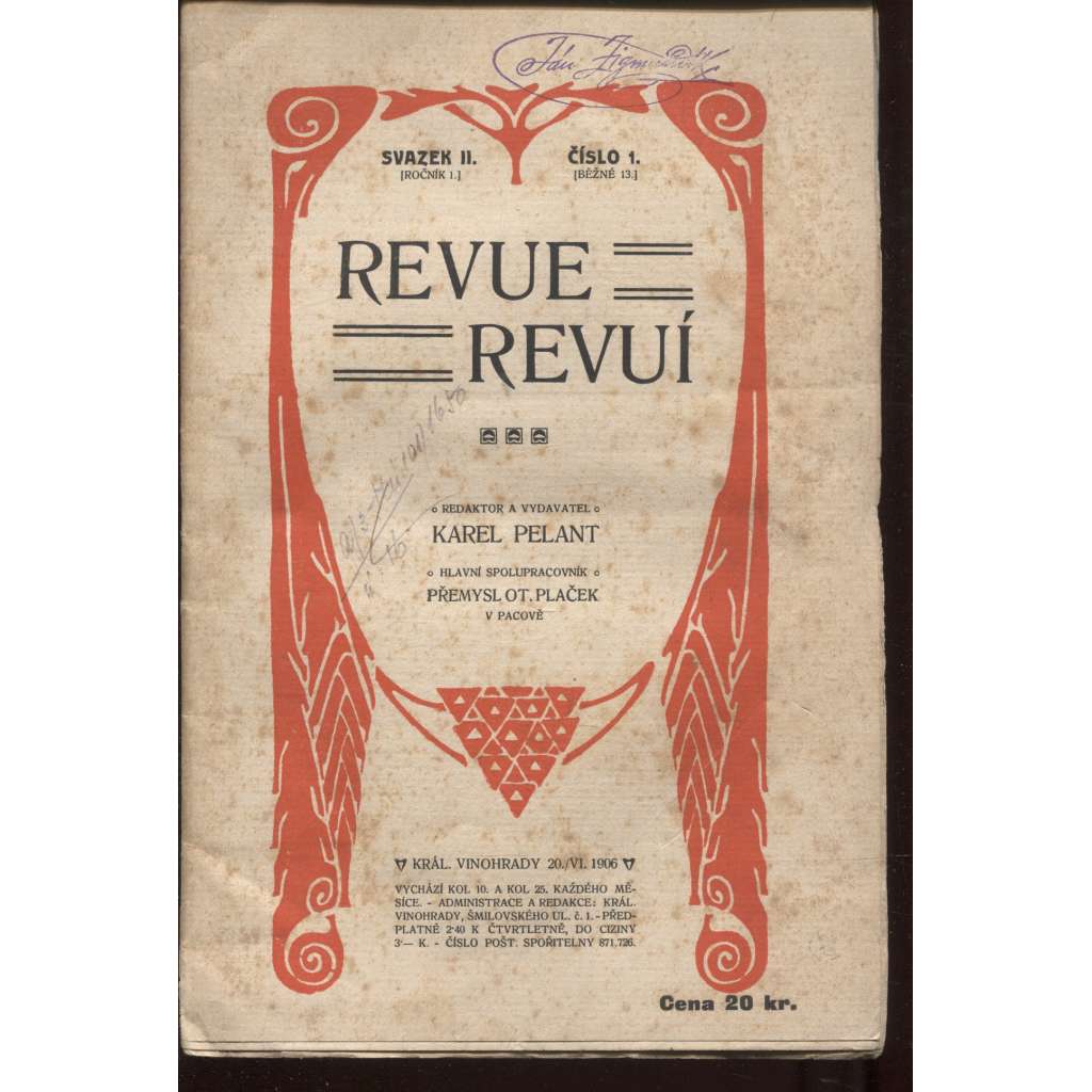 Revue Revuí, ročník I., čísla 1-12/1906