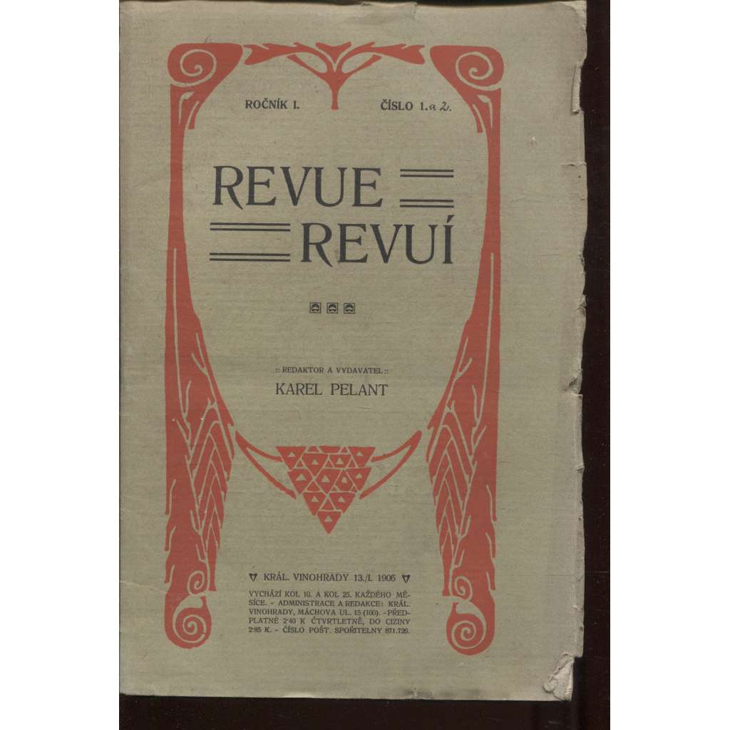 Revue Revuí, ročník I., čísla 1-12/1906