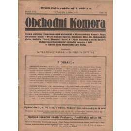 Obchodní komora (1.8.1935) Věstník ústředny československých obchodních a živnostenských komor v Praze... (1. republika, staré noviny)