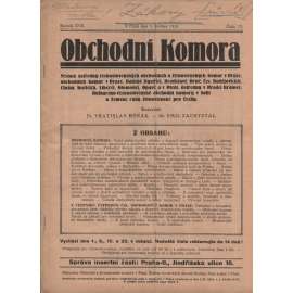 Obchodní komora (1.5.1935) Věstník ústředny československých obchodních a živnostenských komor v Praze... (1. republika, staré noviny)