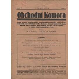 Obchodní komora (15.9.1924) Věstník ústředny československých obchodních a živnostenských komor v Praze... (1. republika, staré noviny)