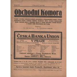 Obchodní komora (8.9.1925) Věstník ústředny československých obchodních a živnostenských komor v Praze... (1. republika, staré noviny)